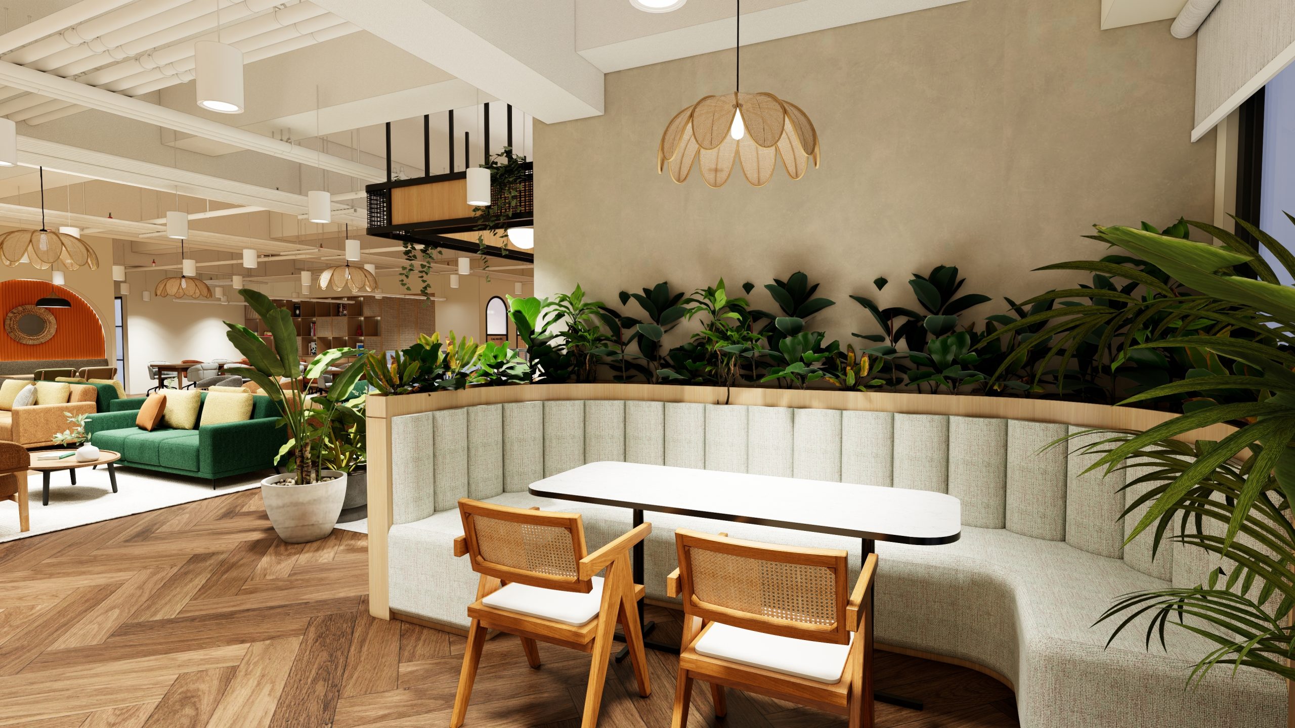 11. Curved Discussion Booth